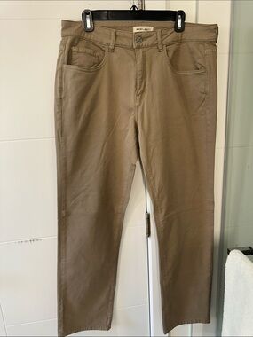 Warp + Weft Men's Tan Straight-Leg Chino Pants